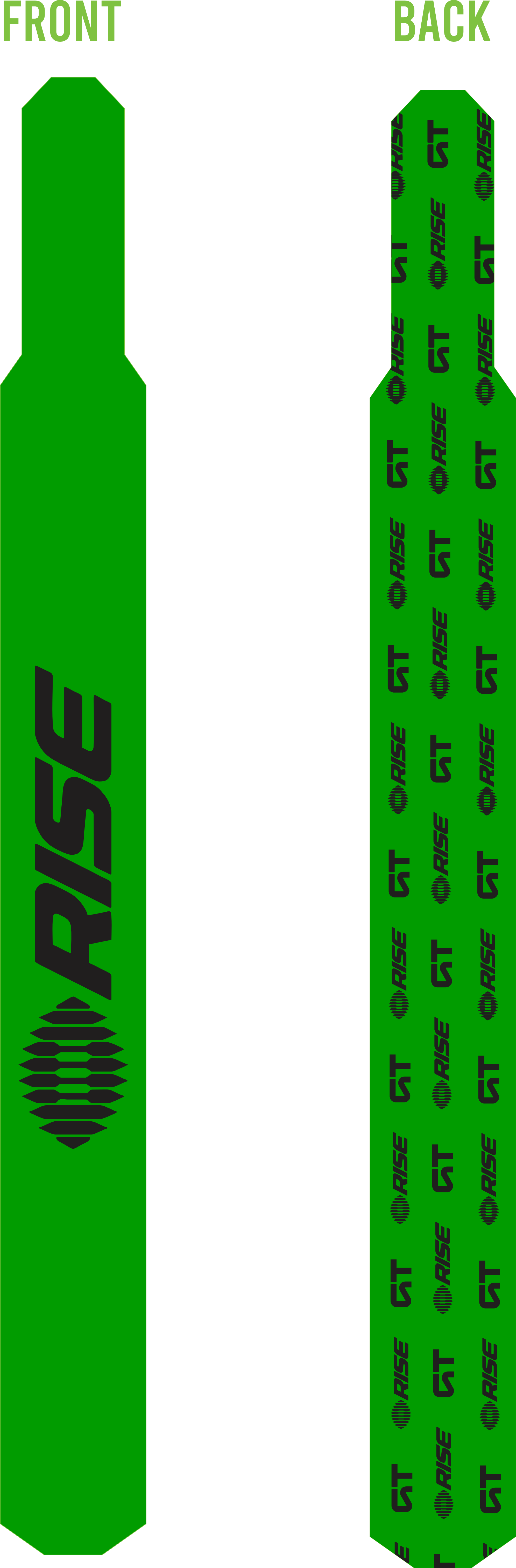 Rise Custom Flag Set Assembled