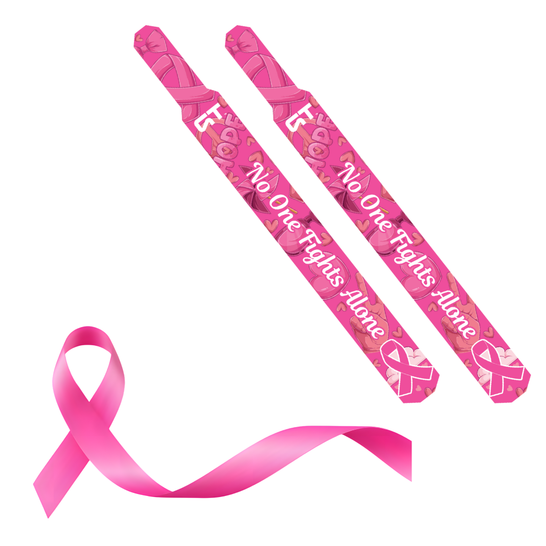 Breast Cancer Awareness Flags – “No One Fights Alone” Edition