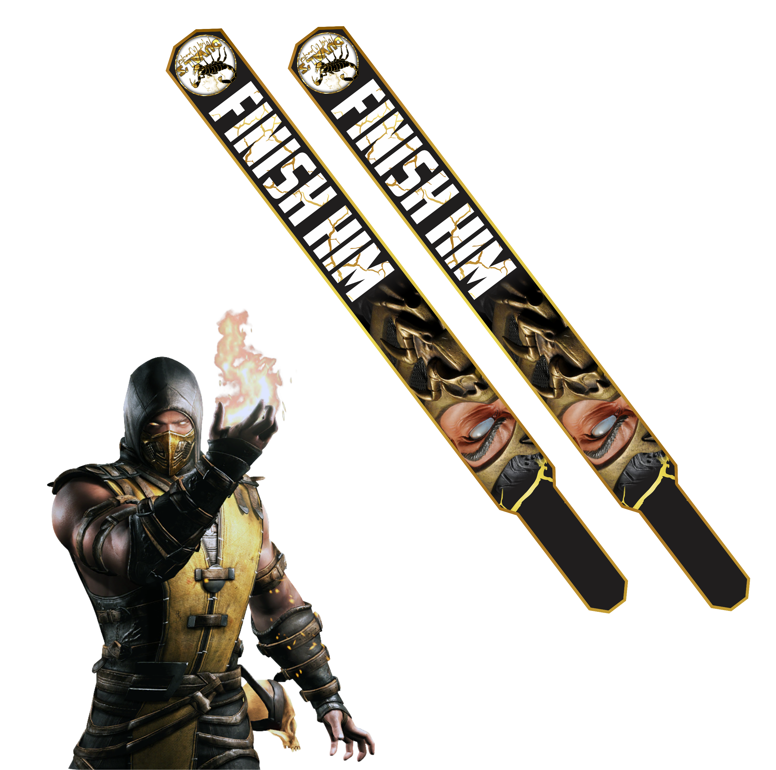 Finish Him Flag Set